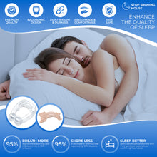 Load image into Gallery viewer, Silicone Magnetic Nose Clip and Clear Nasal Strips Kit- Comfortable to Relieve Snore, Stop Snoring for Men and Women
